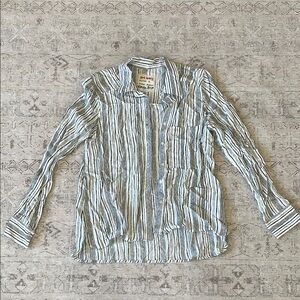 Girl Krazy rayon boyfriend button up